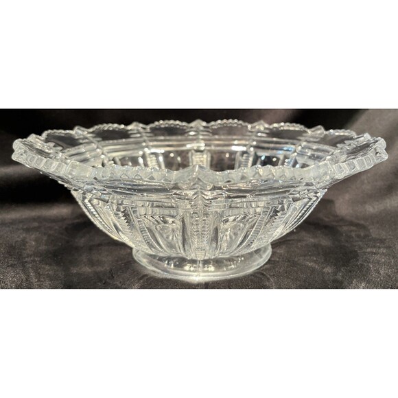 Antique Paris Bryce Higbee And Company Early American, Pattern Glass Bowl - Picture 7 of 11